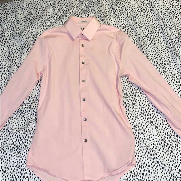 Express 1MX light pink dress shirt - Picture 2 of 4